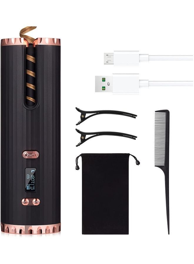 NIBEMINENT Wireless Automatic Hair Curler With Adjustable Temperature And Timer Multicolour - Image 1