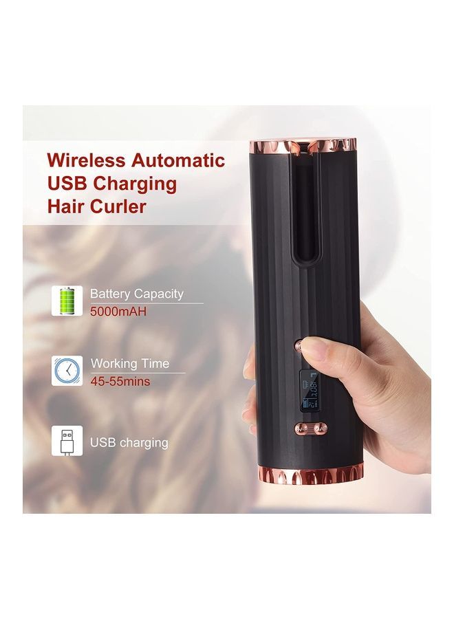 NIBEMINENT Wireless Automatic Hair Curler With Adjustable Temperature And Timer Multicolour - Image 3