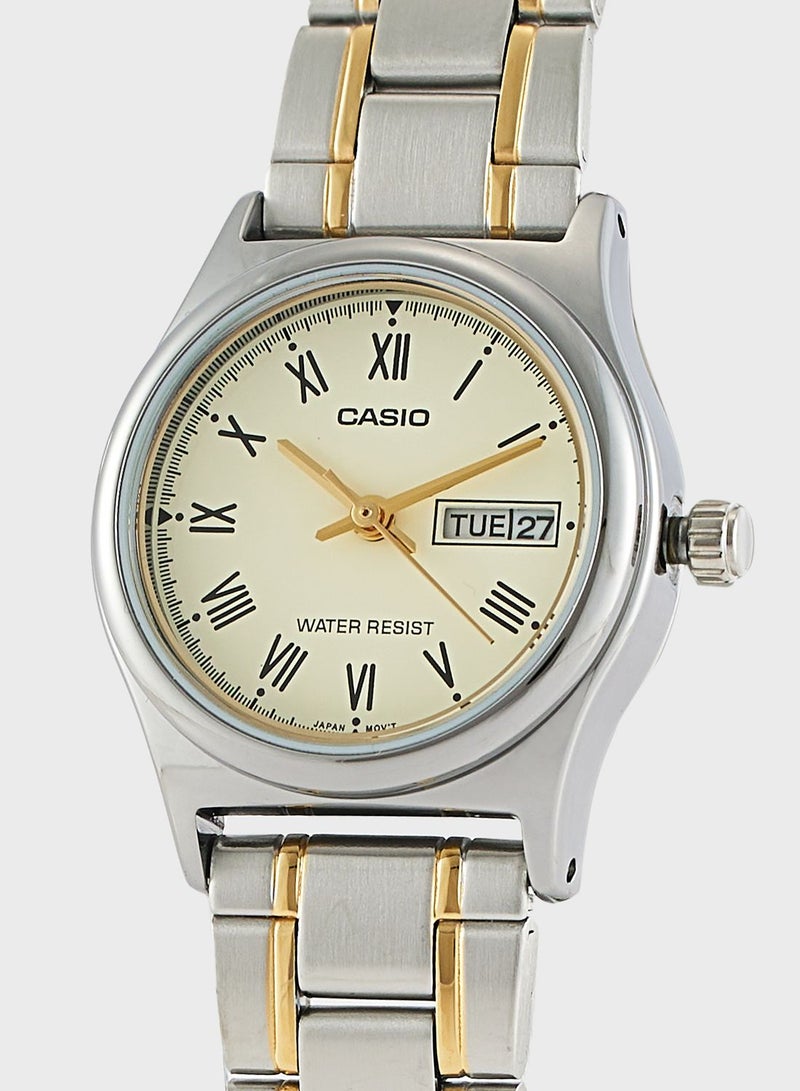 كاسيو ساعة يد بعقارب وسوار من الفولاذ - Image 2