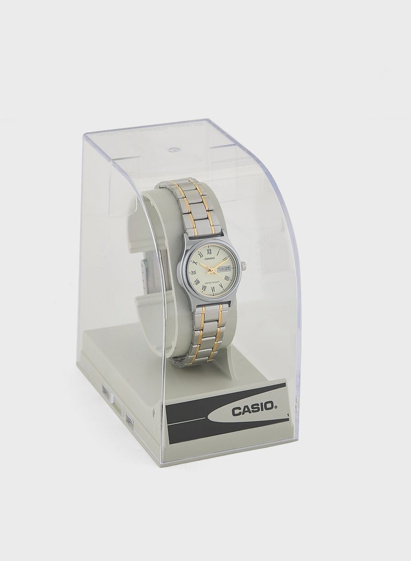 كاسيو ساعة يد بعقارب وسوار من الفولاذ - Image 5