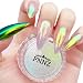 FNNZ Unicorn Chrome Nail Powder Aurora Unichrome Mermaid Aurora Nail Powder Pigment Pearlescent Nail Art Glitter Decoration for Home DIY Nail Salon Manicure Summer Firefly - Image 2