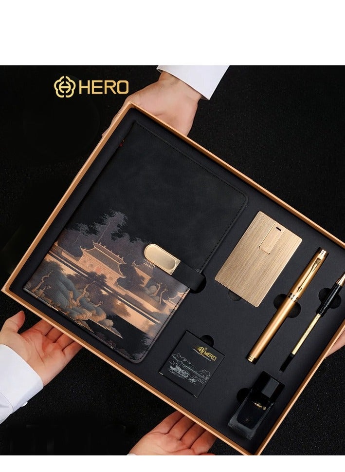 Hero [ Golden List Nomination Six Piece Gift Set] Hero Pen Gift Box Set for Business and Office Gifts Selection - Image 3