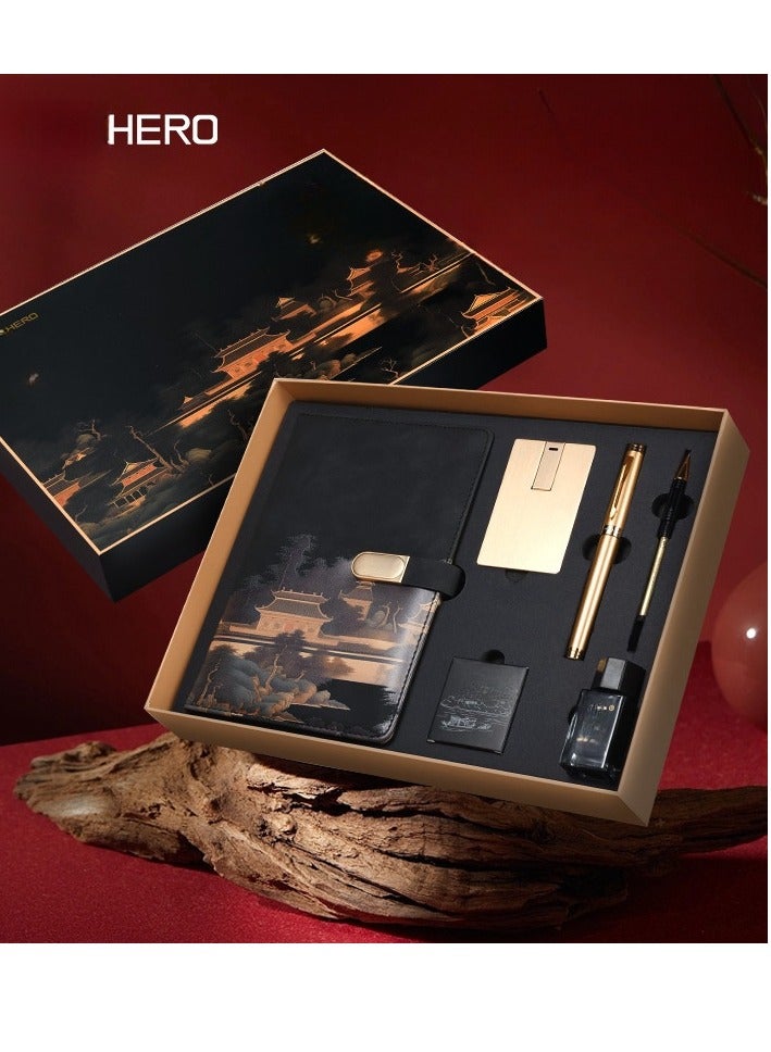 Hero [ Golden List Nomination Six Piece Gift Set] Hero Pen Gift Box Set for Business and Office Gifts Selection - Image 4