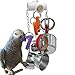 GILYGI Durable Bird Parrots Pots and Bagel Toys Pullable Stainless Steel Cup and Cardboard Ring Toys for Amazons Mini Macaws African Greys Cockatoos Eclectus - Image 3