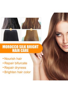 EELHOE Morocco Silk Bright Hair Care Essential Oil - Smooth & Shine Anti-frizz Hair Serum,Morocco Oil Silk Bright Hair Frizz-free Serum,Smoothing Natural Hair Care Essential Oil Reduce Dry,Curly,Wavy,Damaged Hair  - Image 5