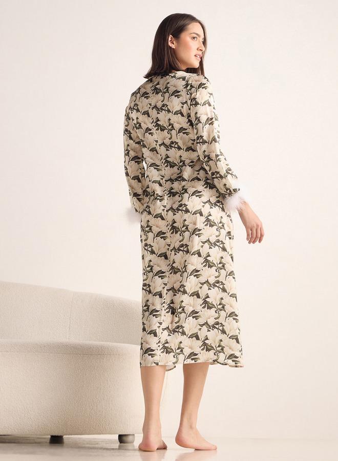 Splash FAV Floral Print Satin Night Dress - Image 3