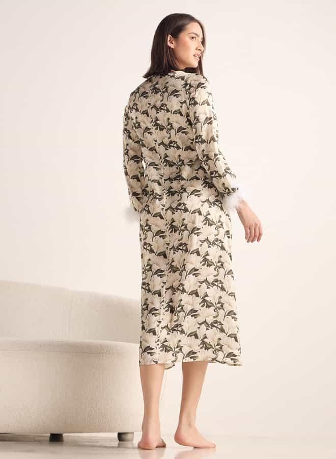 Splash FAV Floral Print Satin Night Dress - Image 4