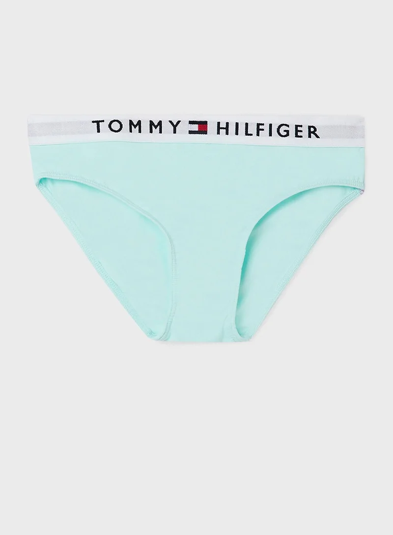 TOMMY HILFIGER Kids 2 Pack Logo Waistband Brief