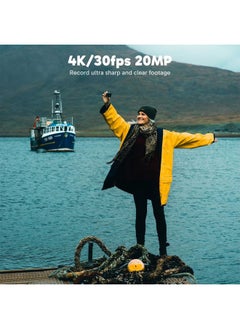Akaso EK7000 Pro 4K30fps Action Camera with Touch Screen EIS 131ft Waterproof Underwater Camera Remote Control 5X Zoom with Helmet Accessories Kit (Standalone)  - Image 2