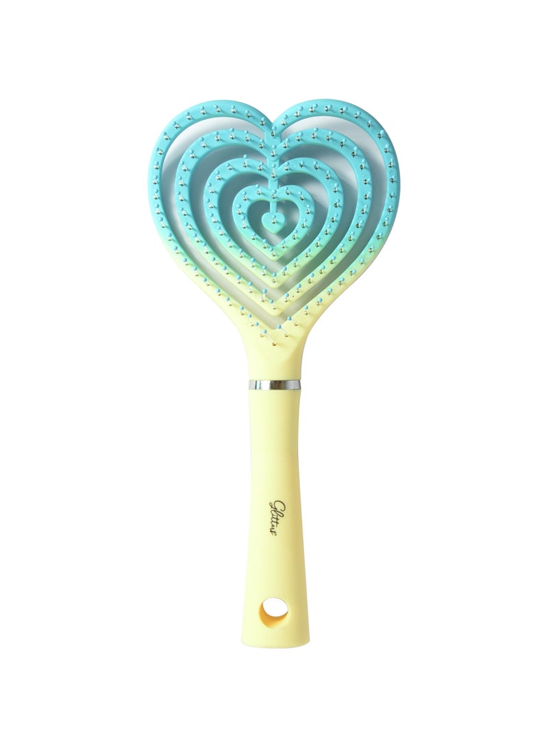 Glitters Hair Brushes for Men Women, Hole Design Hair Blow Drying Styling Brush Curve Brush Barber Brush for Long, Thick, Thin, Curly Hair, Slicked-back Hair - Image 1