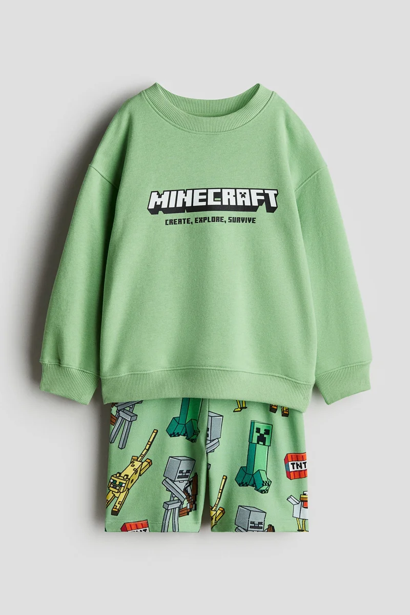 اتش اند ام 2-piece printed sweatshirt set