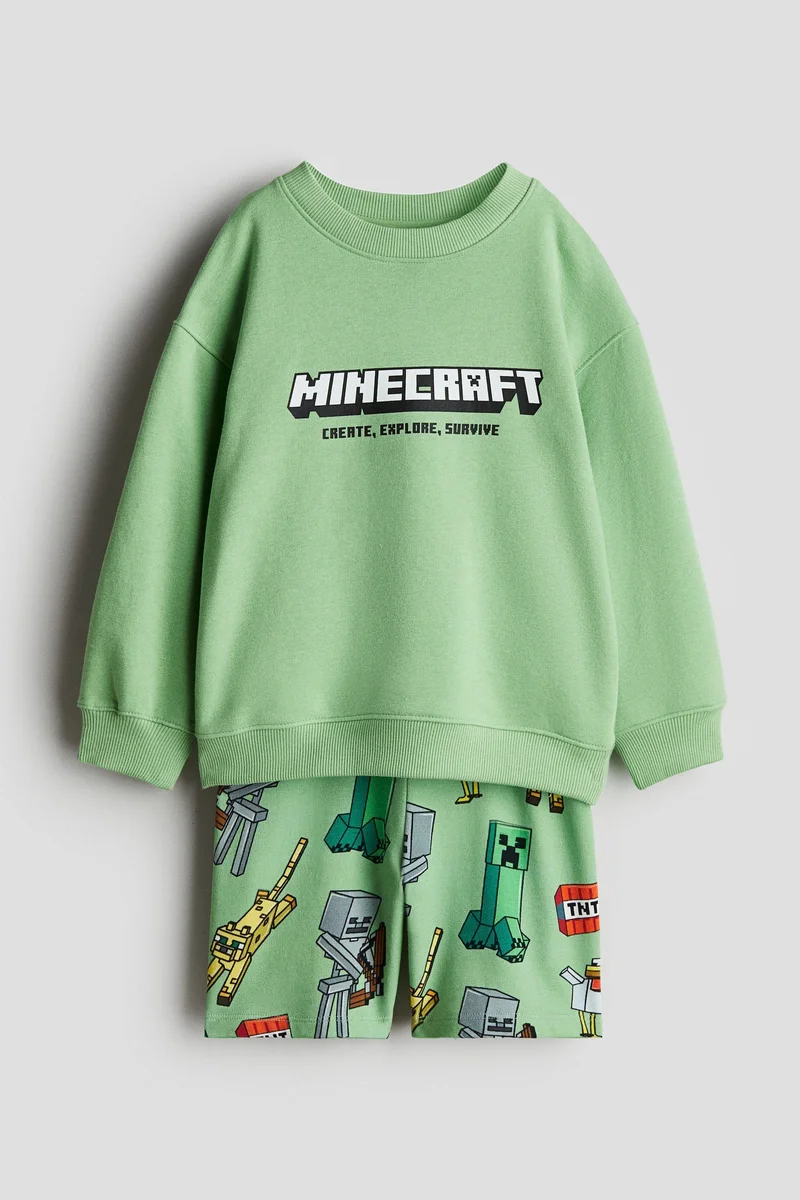 اتش اند ام 2-piece printed sweatshirt set
