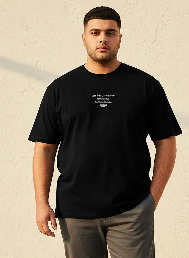ماكسيم Men Regular Fit Round Neck Short Sleeves Printed T shirt