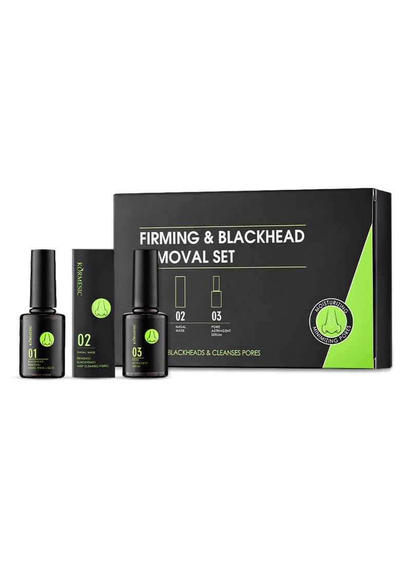 Kormesic 3 in 1 Blackhead Removing Set - Blackhead Remover, Pore Astringent  Serum and Nasal Mask for Removing Blackhead,Deep Cleansing，Smoothing.  - Image 1