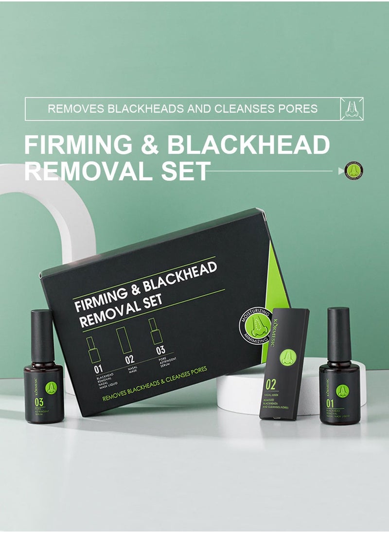 Kormesic 3 in 1 Blackhead Removing Set - Blackhead Remover, Pore Astringent  Serum and Nasal Mask for Removing Blackhead,Deep Cleansing，Smoothing.  - Image 3