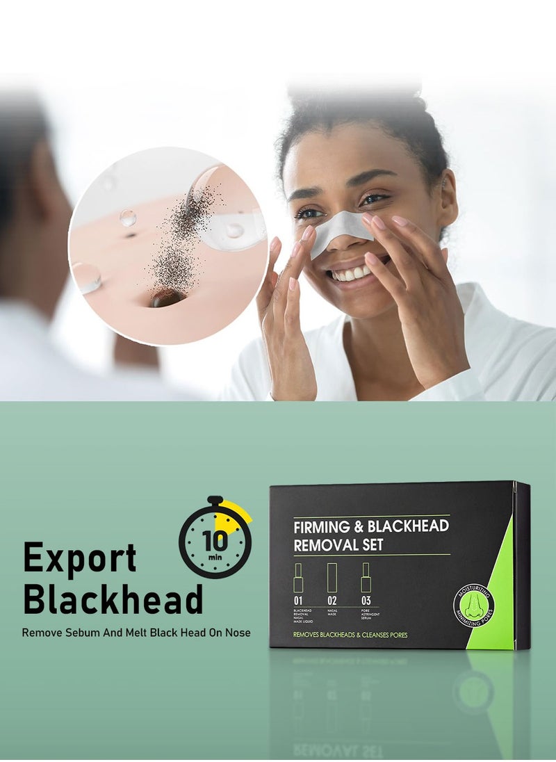 Kormesic 3 in 1 Blackhead Removing Set - Blackhead Remover, Pore Astringent  Serum and Nasal Mask for Removing Blackhead,Deep Cleansing，Smoothing.  - Image 5