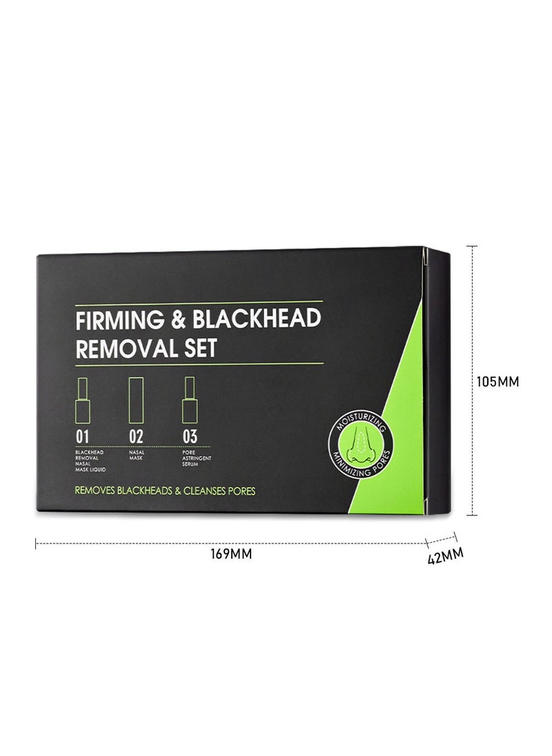 Kormesic - 3 in 1 Blackhead Removing Set - Blackhead Remover, Pore Astringent  Serum and Nasal Mask for Removing Blackhead,Deep Cleansing，Smoothing. - Image 1