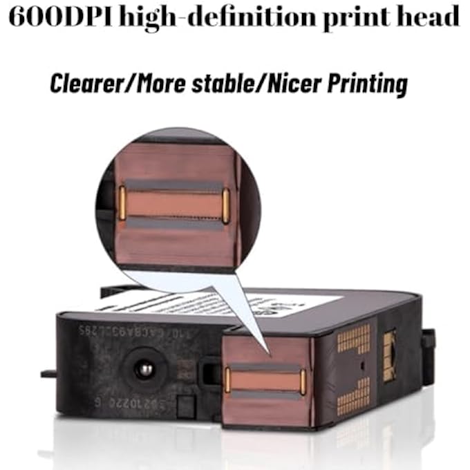 ORIGINAL HIGH ADHESION FAST-DRYING BLACK SOLVENT INK CARTRIDGE 42ML FOR 0.5IN/12.7MM HANDHELD INKJET PRINTER - Image 3