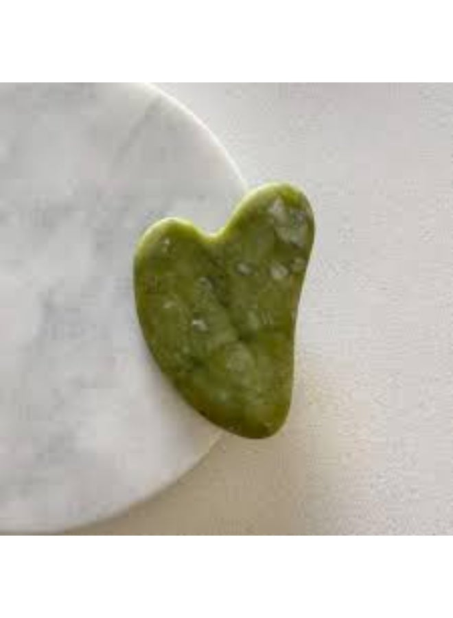Gua Sha Stone, Natural Stone Guasha green – Scraping Massage  The Secret to Natural Beauty & Deep Skin Care wrinkle - anti aging - Image 4