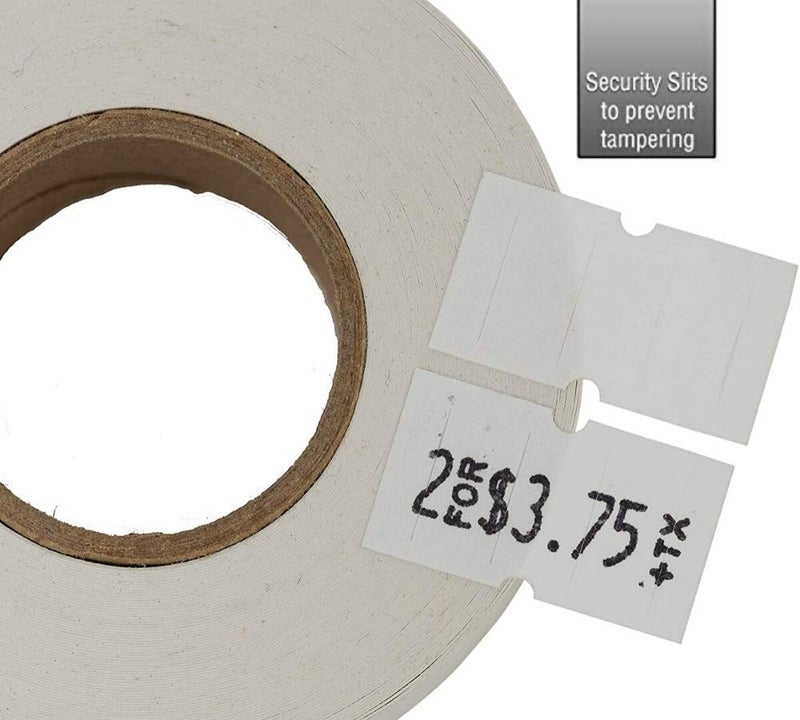 Perco 1 Line Freezer Adhesive White Labels - 1 Sleeve, 8,000 Blank Pricing Labels for Perco 1 Line Price and Date Guns - Image 3