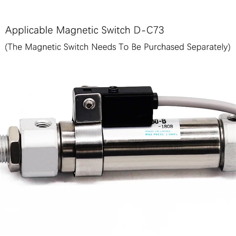 CDJ2B10 Mini Double Acting Pneumatic Air Cylinder 10mm Bore 20mm Stroke - Image 5