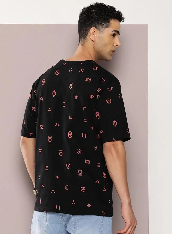 Dillinger Dillinger All Over Graphic Print Oversized T-Shirt