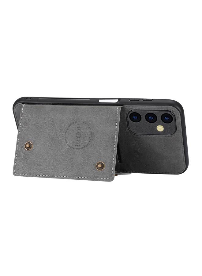 S-TOP Case For Samsung Galaxy A55 5G Double Buckle Card Slots Magnetic Phone Case - Image 3