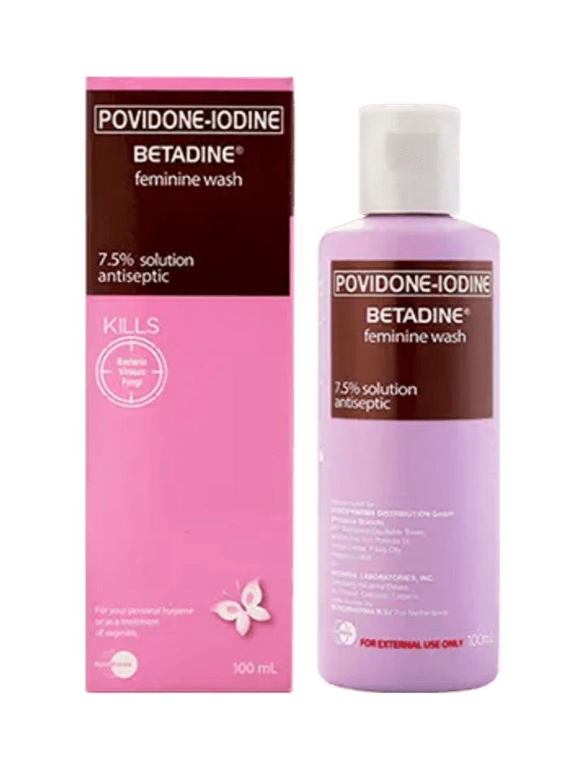 BETADINE Betadine Povidone-Iodine Antiseptic Feminine Wash - 100ml 
