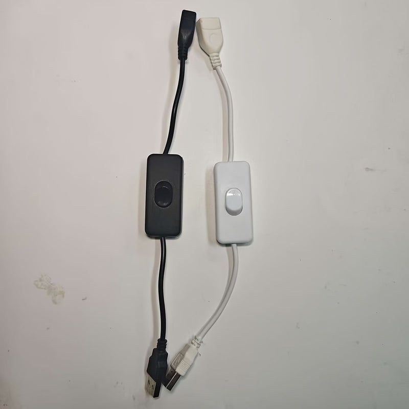 2 Pcs USB Switch Cables Connectors White And Black - Image 4