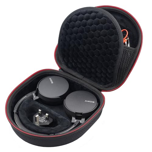 Digicharge Hard Case for Sony WH-CH720N WH-XB910N ULT WEAR MDR-M1 MDR-MV1 WH-1000XM5 JBL Tune 720T 710BT Live 770NC Tour One M2 Headphones Flat Folding Large Over Ear Carry Travel Cover Bag - Image 1