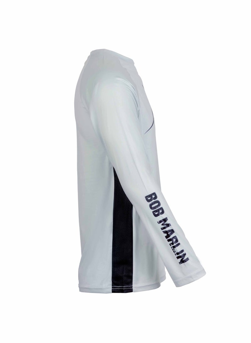 Bob Marlin Performance Shirt Bm Grey-Medium - Image 3