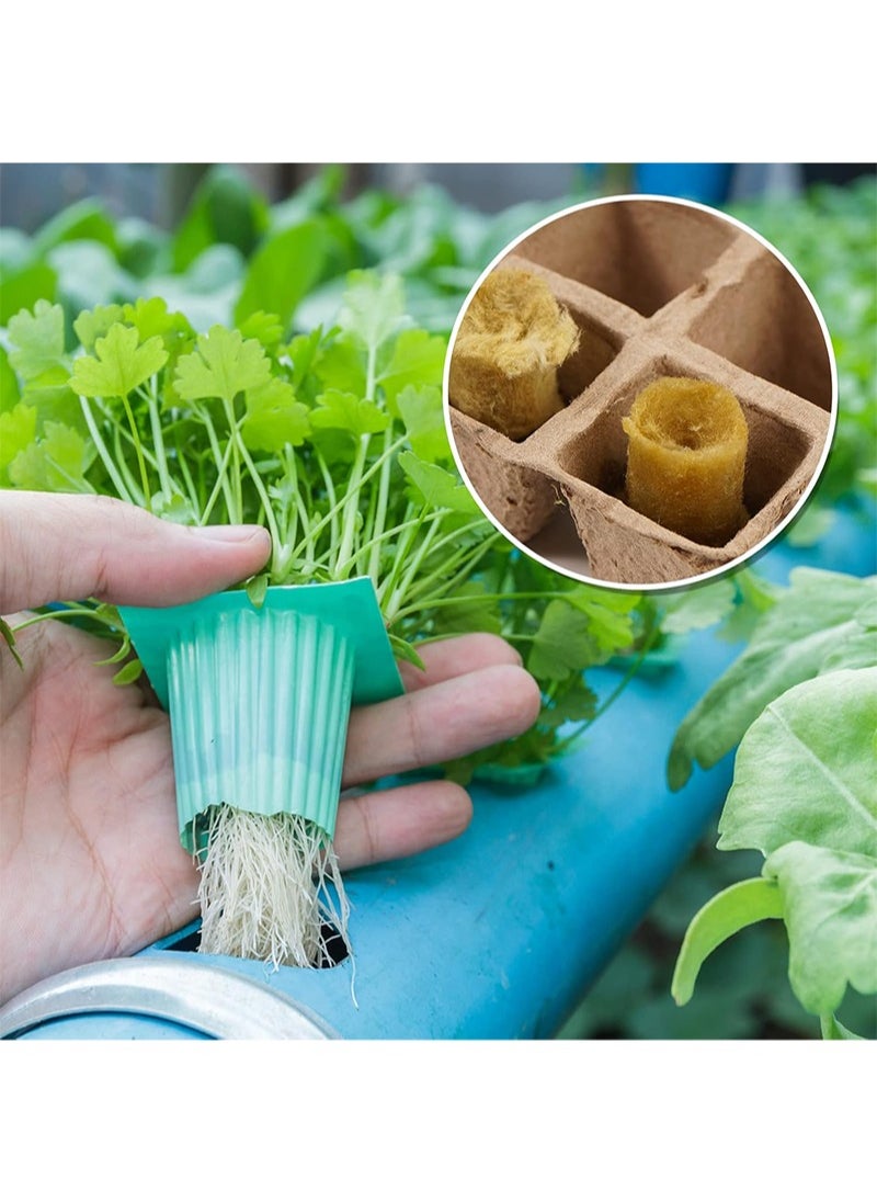 Aikanbo 50 Pcs Round Rockwool Starter Plugs，0.7 x 1 Inch，Hydroponic Pods，Stone Wool-Rock Wool Cubes for Hydroponics，Plant Starter Grow Pods，Hydroponics Growing System-Garden Supplies for Plant Propagation  - Image 5