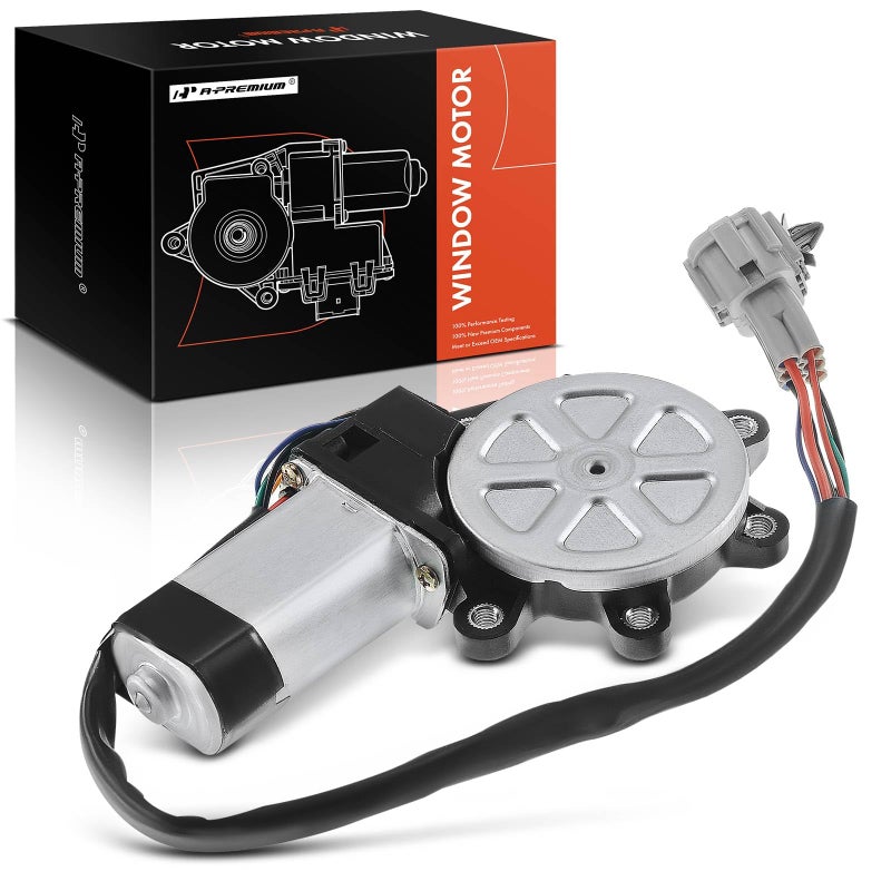 A-Premium APremium Front Left Power Window Lift Motor Compatible with Nissan Maxima Pathfinder Infiniti I30 I35 QX4 Driver Side with AntiClip Function Replace 807312Y901