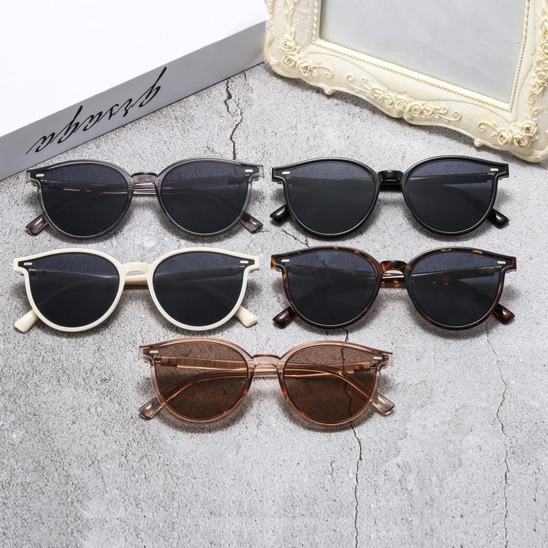New K-Style Gm Internet Celebrity Fashion Sl Jiang Shuying Same Style Sunglasses Retro Small Frame Slimming Look Popular Street Style Sunglasses - Image 5
