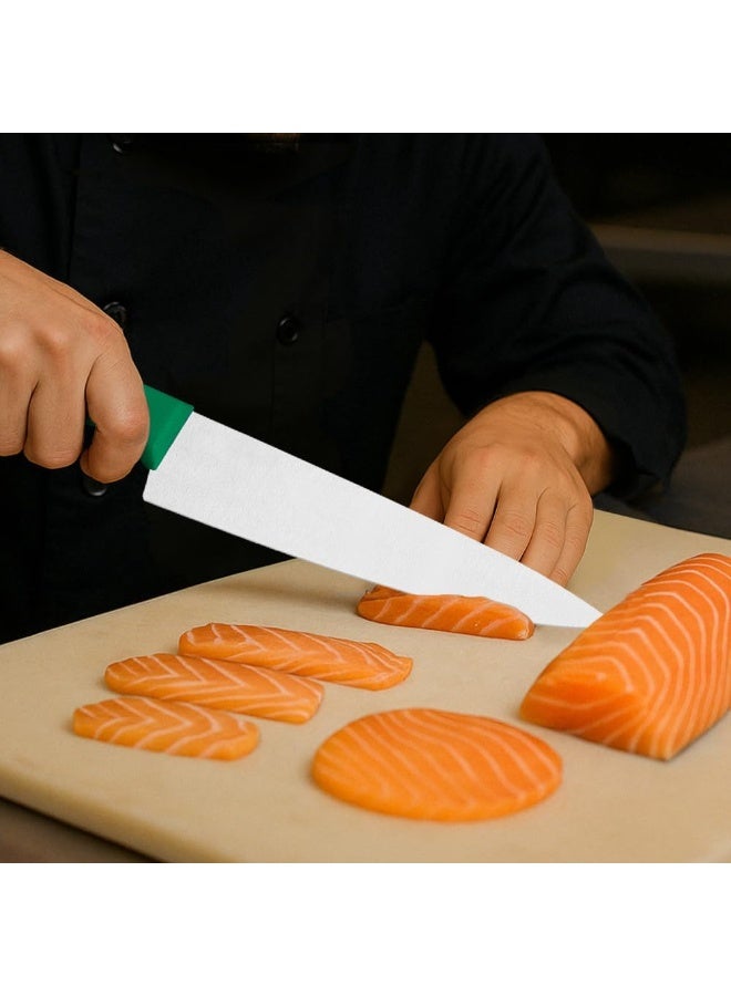 ترامونتينا سكين ترامونتينا الاحترافية للحوم مقاس 6 بوصات بشفرة من الفولاذ المقاوم للصدأ ومقبض من البولي بروبيلين الأخضر مع حماية مضادة للميكروبات - Image 3