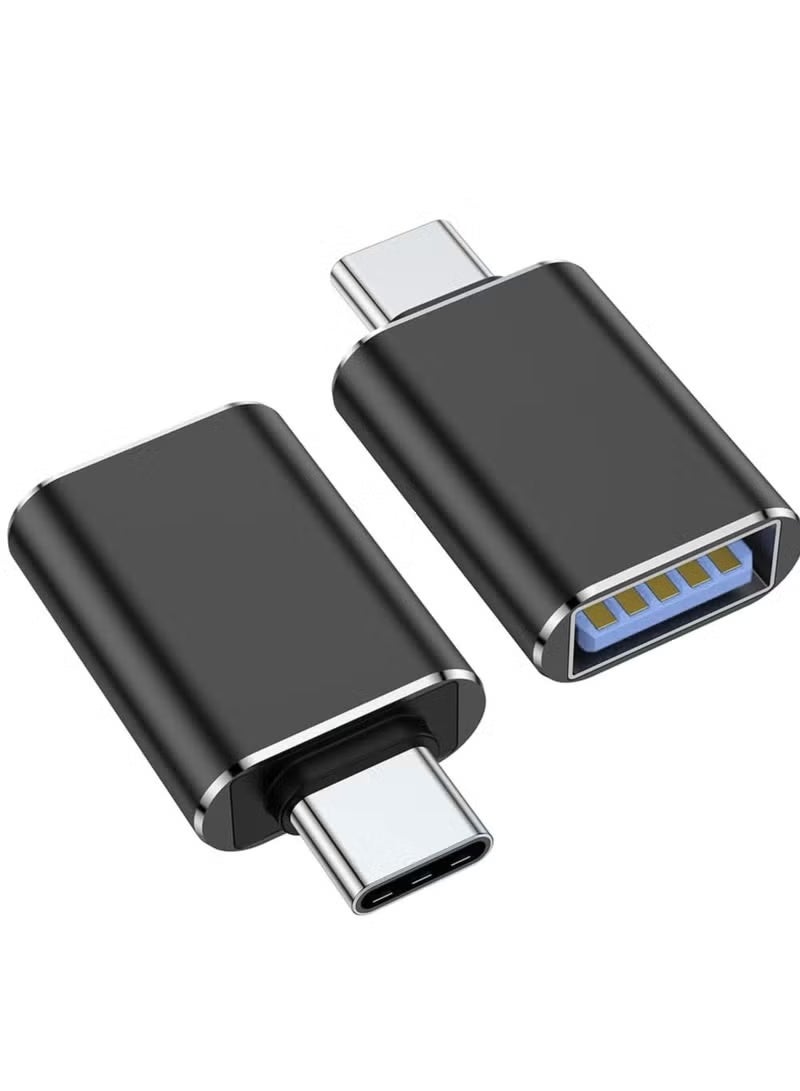 TIGER USB-C to USB Adapter, High-Speed Type-C to USB 3.0 OTG Converter with Thunderbolt 3 Support, Ultra-Reliable Data Transfer, Durable Aluminum Housing, Stable Connection for Phones, Tablets, Laptops, Storage Devices, Peripherals, and More Type-C Enabled Devices – Black - Image 1