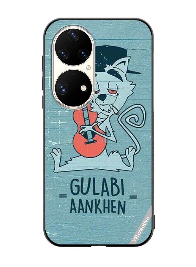 VR CREATIVE Protective Case Cover For Huawei P50 Pro Gulabi Aankein Design Multicolour - Image 1