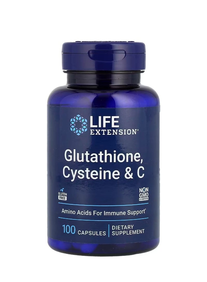 Life Extension Glutathione Cysteine & C 100 Capsules - Image 1