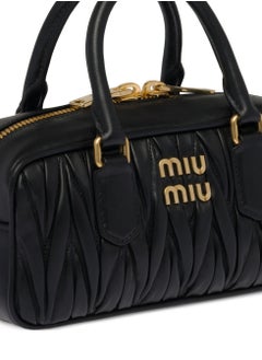 Miu Miu Small Arcadie Top Handle Bag in Matelassé Nappa Leather Crossbody Shoulder  - Image 3
