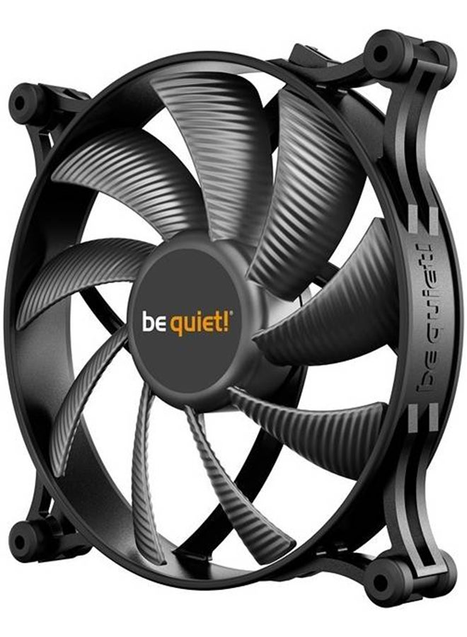 be quiet! Shadow Wings 2 140mm PWM Case Fan, Ultra-Silent 14.9 dB(A), 900 RPM, 49.8 CFM, 0.58 mm H₂O, Anti-Vibration Mounts, 4-Pin PWM Control, Black | BL087 - Image 2
