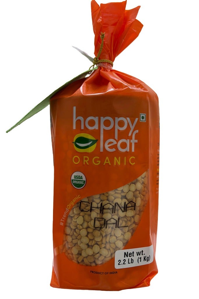 happy leaf organic Organic Chana Dal 1kg - Image 1