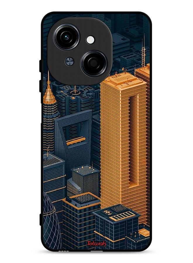 Tolwak Tecno Spark Go 1 4G Protective Case Cover Buildings Art - Image 1