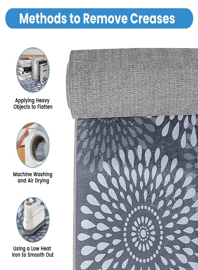 StepRite Runner Rug 2 x 8 ft, Washable Rugs, Hallway Runner Rugs, Kitchen Runner Rug Non Slip, Soft Runner with Rubber Backing for Kitchen, Hallway, Laundry, Bedroom, Living Room - Image 5
