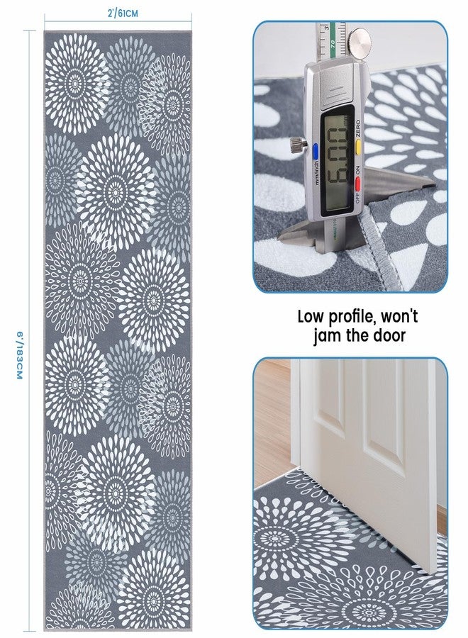 StepRite Runner Rug 2 x 8 ft, Washable Rugs, Hallway Runner Rugs, Kitchen Runner Rug Non Slip, Soft Runner with Rubber Backing for Kitchen, Hallway, Laundry, Bedroom, Living Room - Image 2