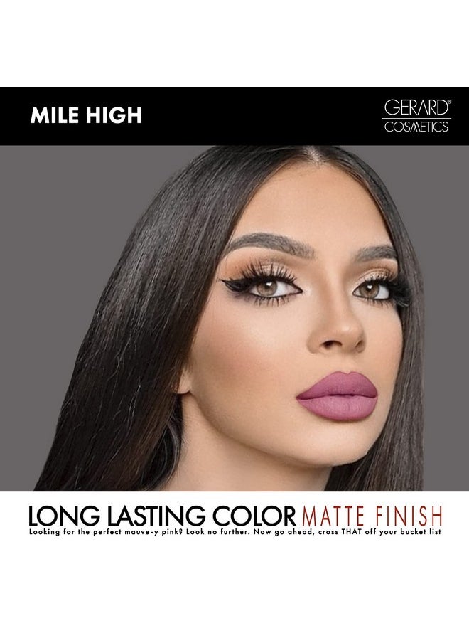 Gerard Cosmetics Gerard Cosmetics HydraMatte Liquid Lipstick Mile High | Pink Nude Lipstick with Matte Finish | Long Lasting and Non-Drying | Super Pigmented Fully Opaque Lip Color  - Image 4
