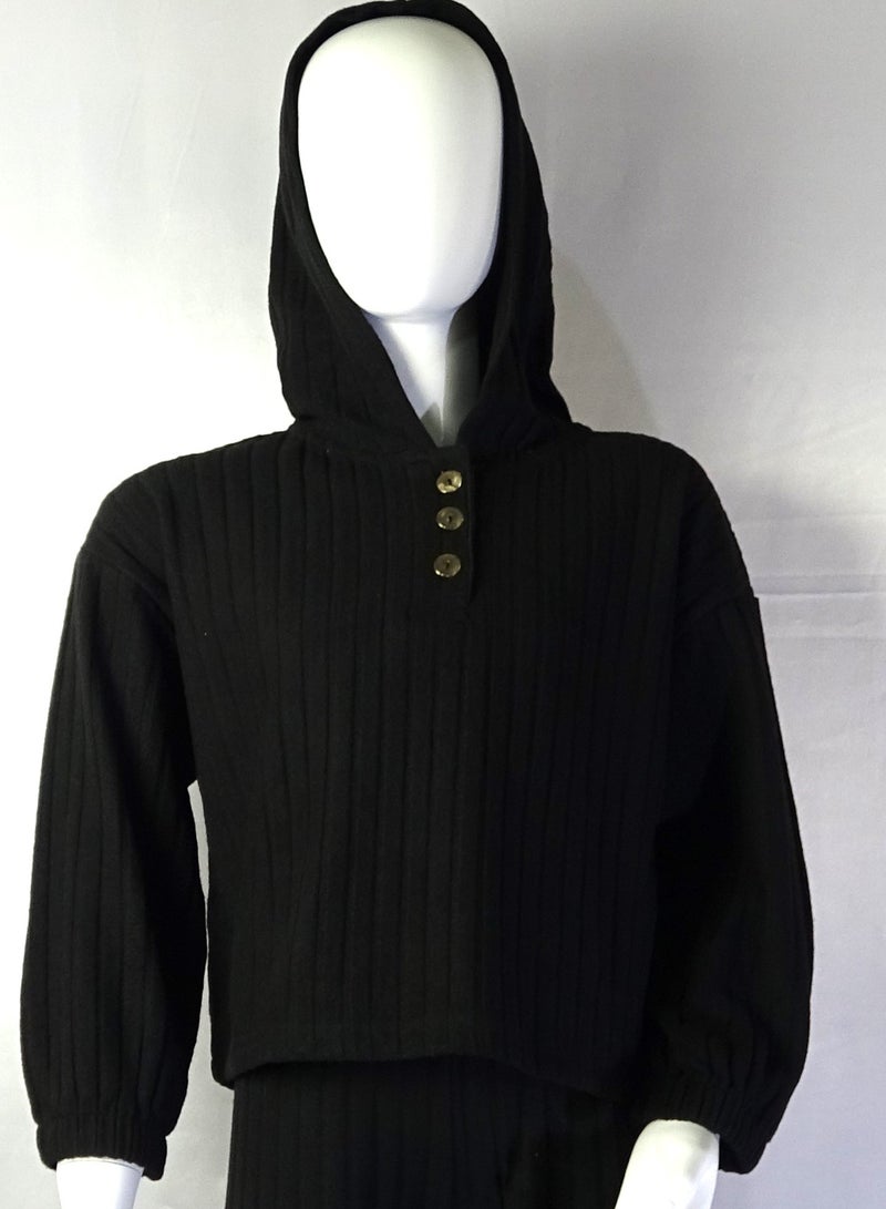 شلــــتر صناعة تركية فاخرة؛ طقم بنات مكون من قطعتين سويت شيرت و بنطلون قماش من مجموعة شلتر 35667 - Image 3