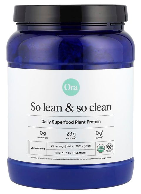 So Lean & So Clean Daily Superfood Plant Protein Unsweetened 20.9 Oz 594 G