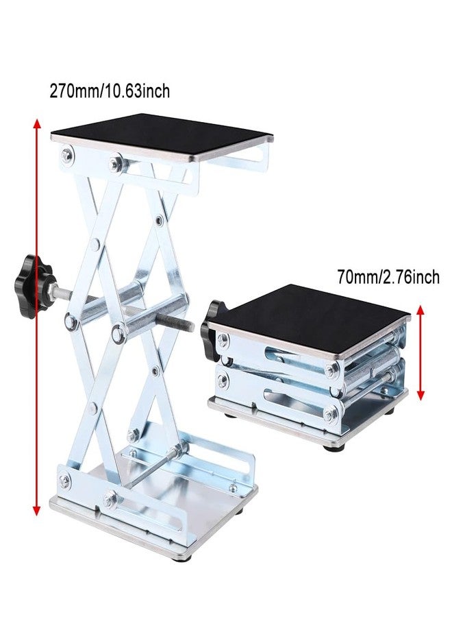 GIXCEL RC Car Work Stand, All-Metal Adjustable Repair Maintenance Lift Station for 1/5, 1/7, 1/8, 1/10, 1/12 Scale RC Cars, Stainless Steel Lift Platform with Anti-Slip Base - Image 3