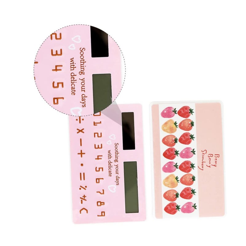 Mini Solar Energy Calculator Ultra Thin Design Portable Math Tool For Students Office Use - Image 5