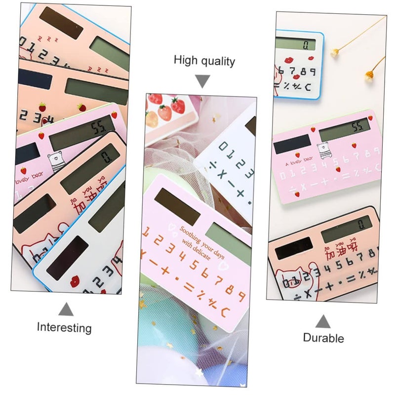 Mini Solar Energy Calculator Ultra Thin Design Portable Math Tool For Students Office Use - Image 4